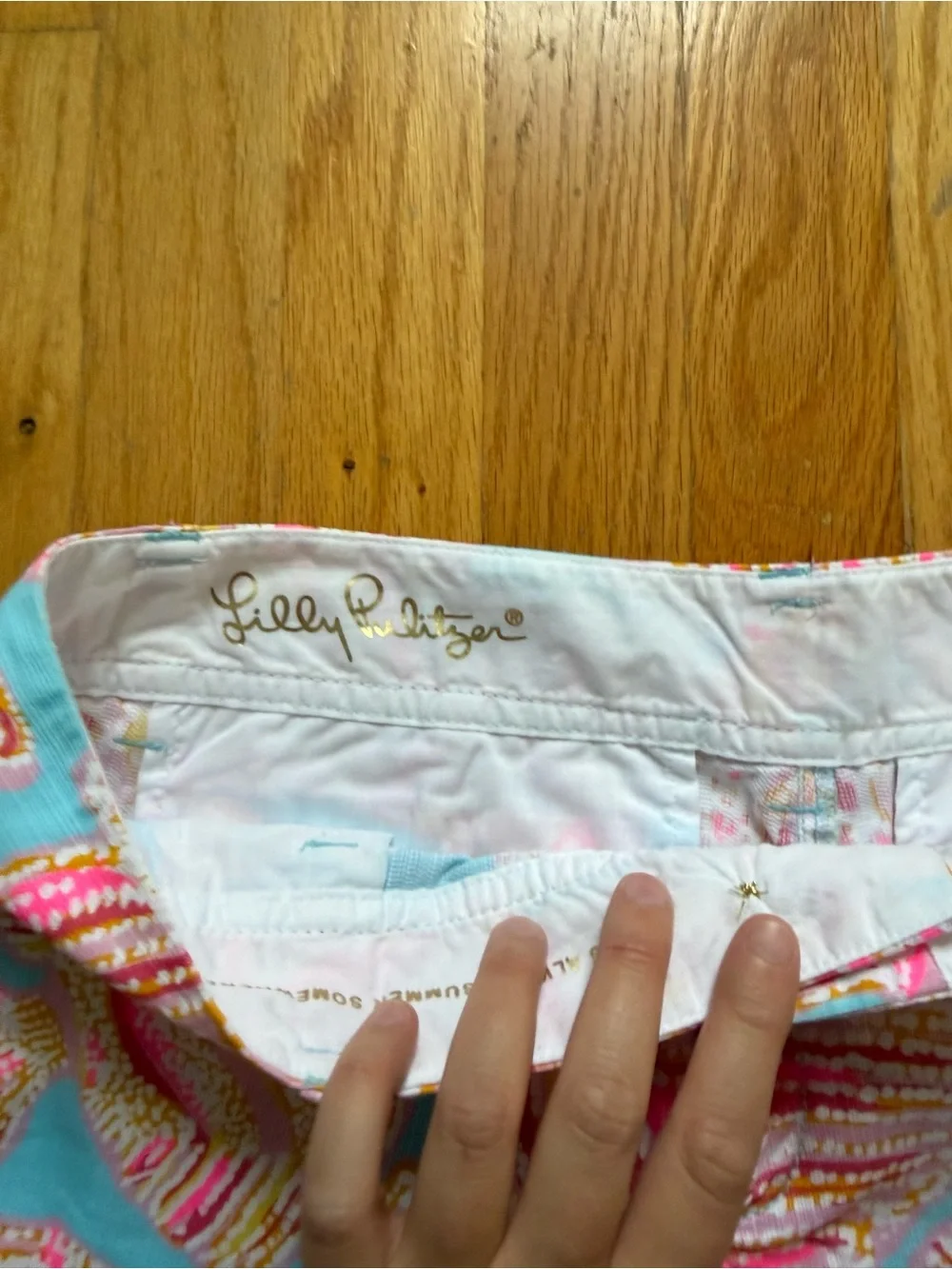 Lilly Pulitzer Pastel Shorts - Pink & Blue - Picture 2 of 4
